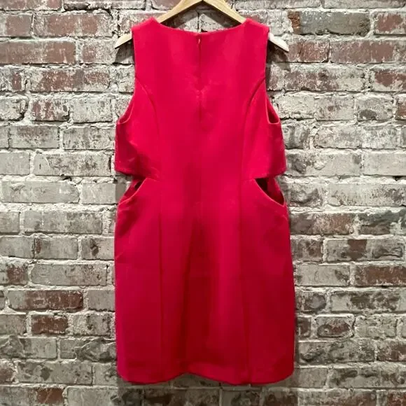 NWT ANTHROPOLOGIE Mare‎ Mare Cutout Mini Shift Red Dress Size Large - Picture 7 of 9